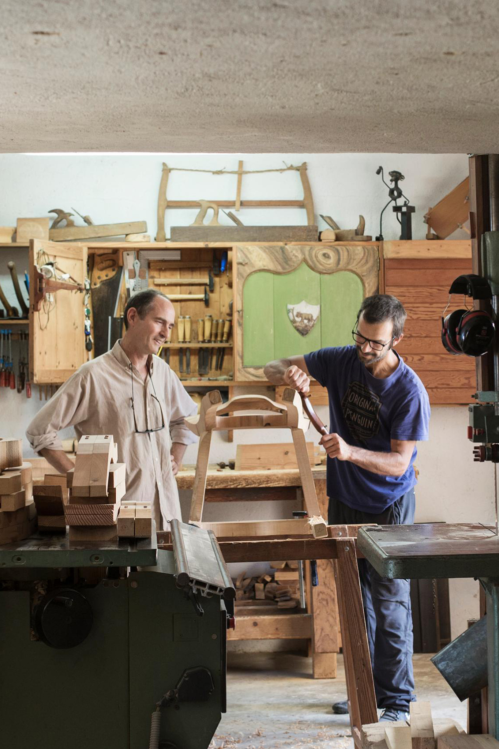 Pablo Candela, trainee to cabinetmaker Jordi Ribas Ros